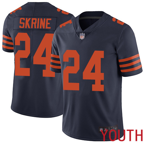 Chicago Bears Limited Navy Blue Youth Buster Skrine Jersey NFL Football #24 Rush Vapor Untouchable->youth nfl jersey->Youth Jersey